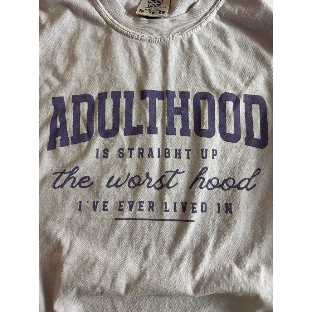 Comfort Colors T Shirt XL Unisex Heavyweight Garment Ring Spun 100% Cotton